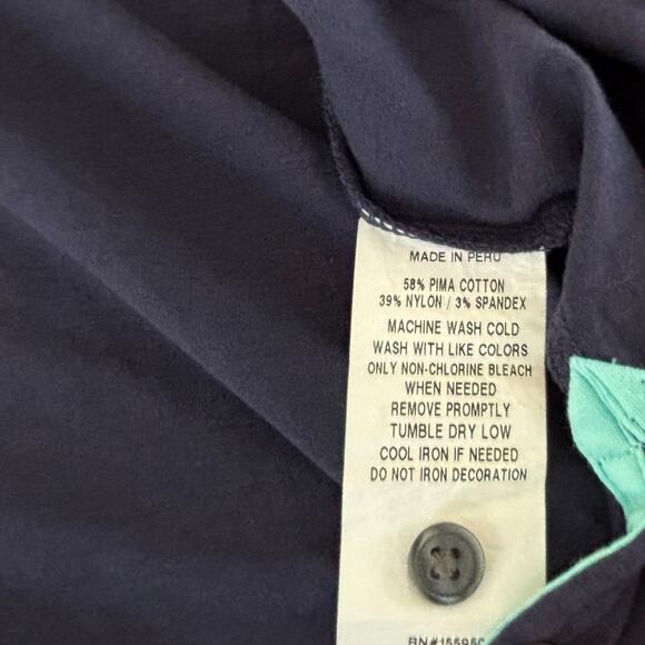 Greyson Spirit Polo Pima Cotton Blend Chest Pocket Embroidered CC Logo XXL Blue - Picture 5 of 7